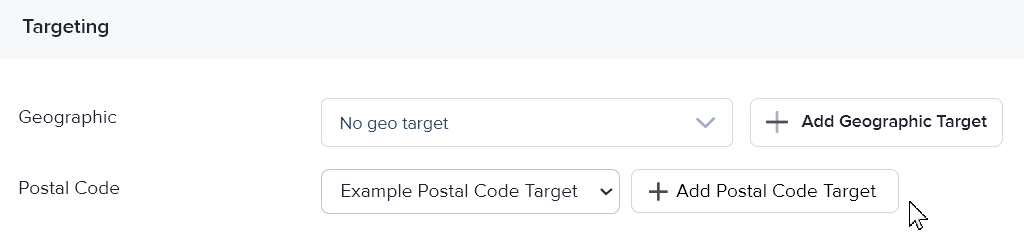 Configuring a campaign's targeting options in AdButler